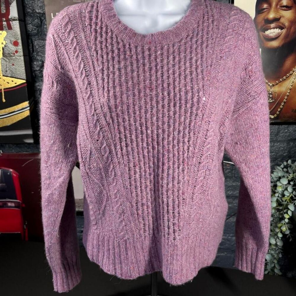 Lauren Ralph Lauren Women’s Wool Blend Cable Knit Sweater - Large